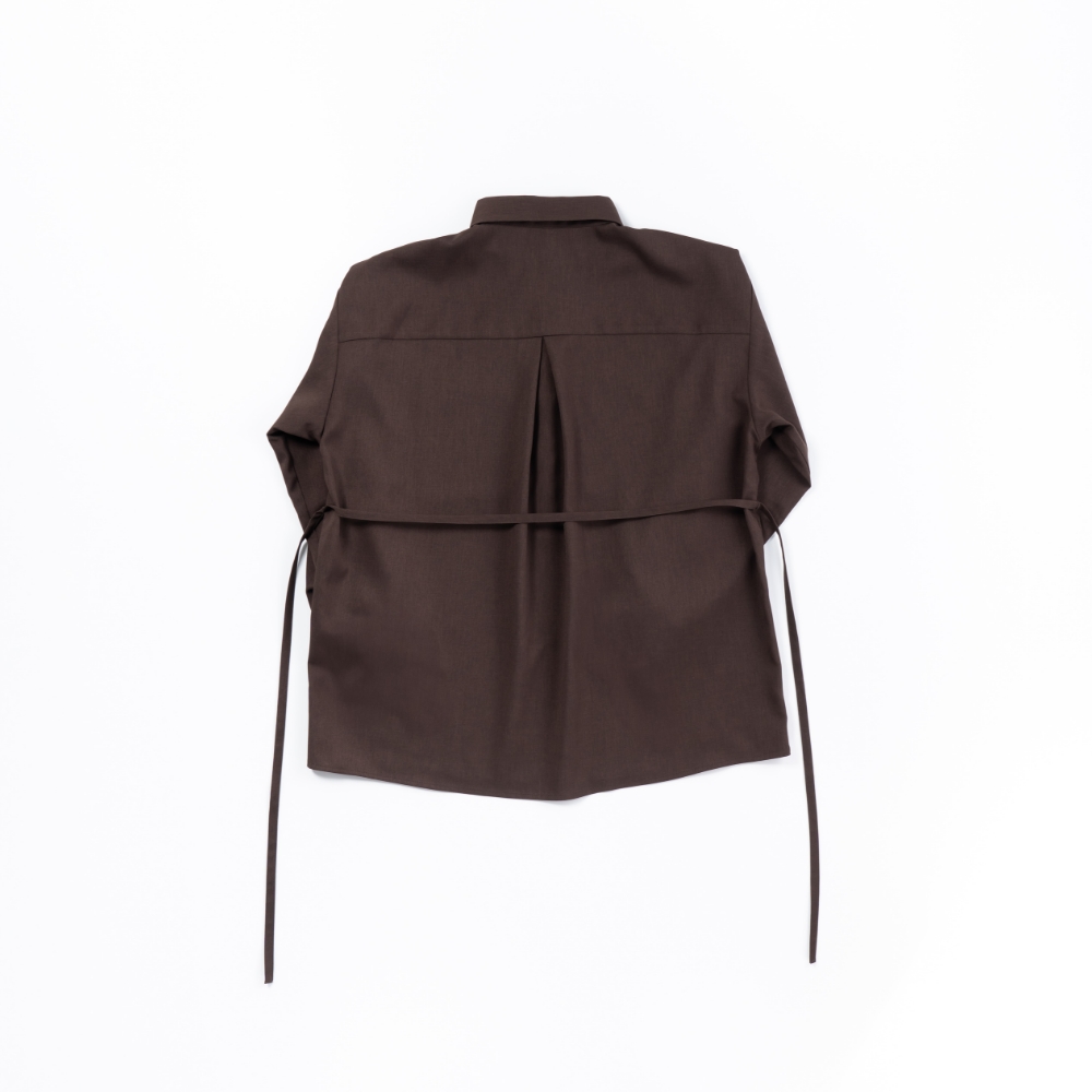 プルオーバーシャツ（長袖） ダークブラウン S | 【公式】まつ毛